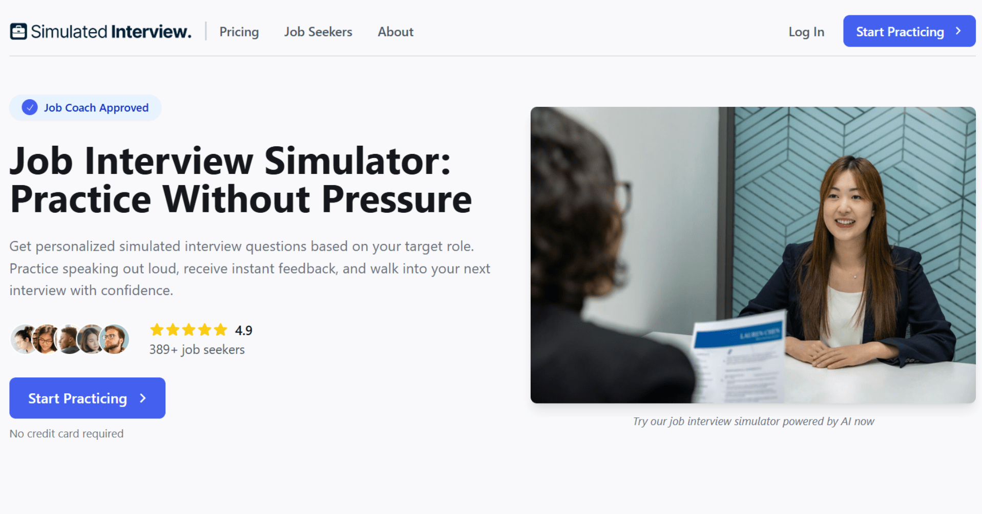 Simulated Interview Hero Image